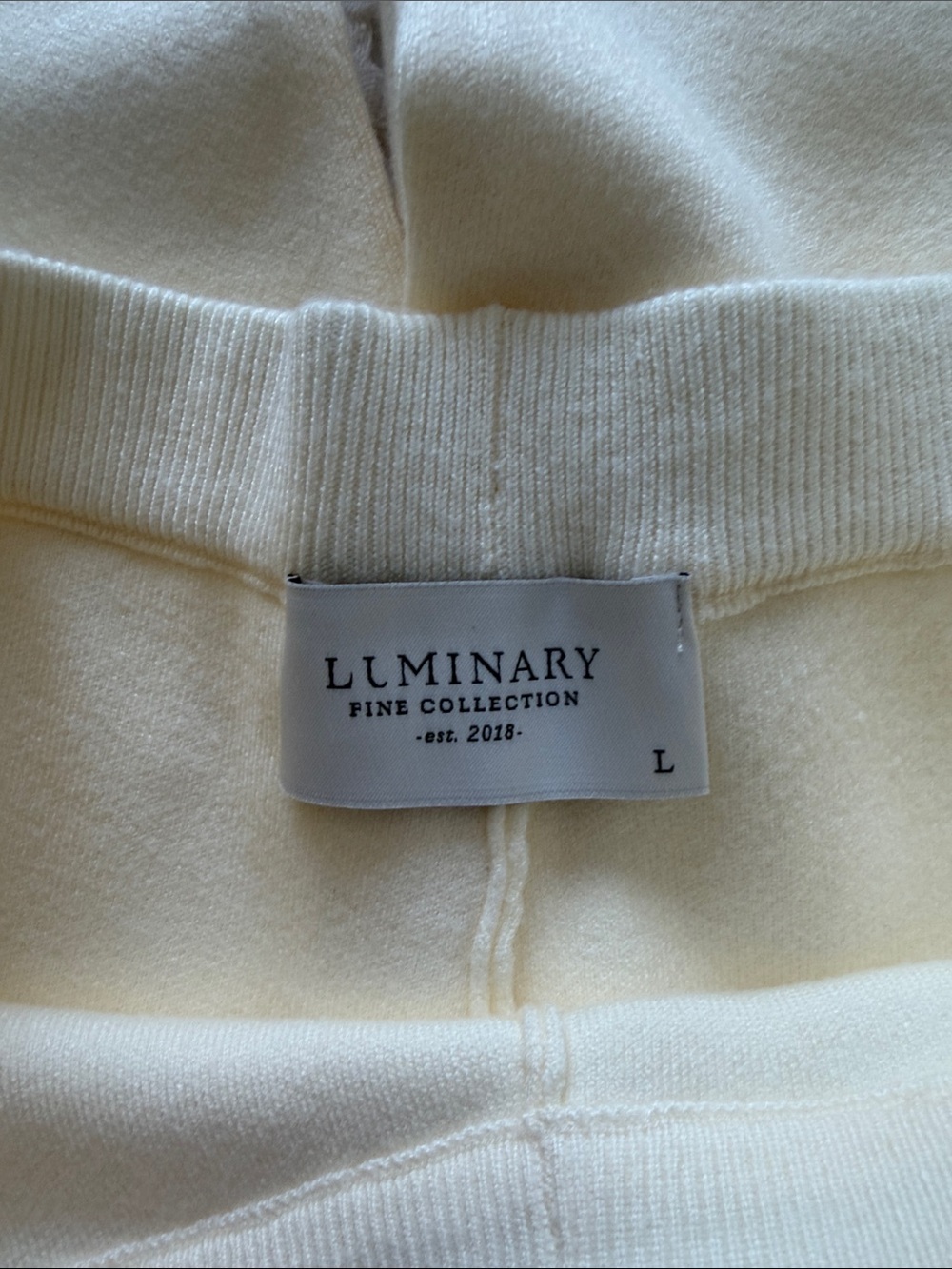 Luminary Cream Knit Button-Front Shell & Pant Set - Picture 3 of 12